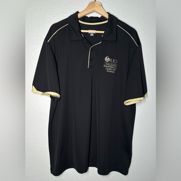 UCF Black Polo Men’s Logo College Of Engineering & Computer Science Size XL - Picture 1 of 6